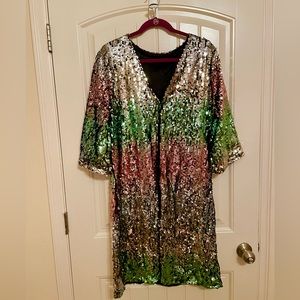 Fabulous ombré duster! Never been worn.